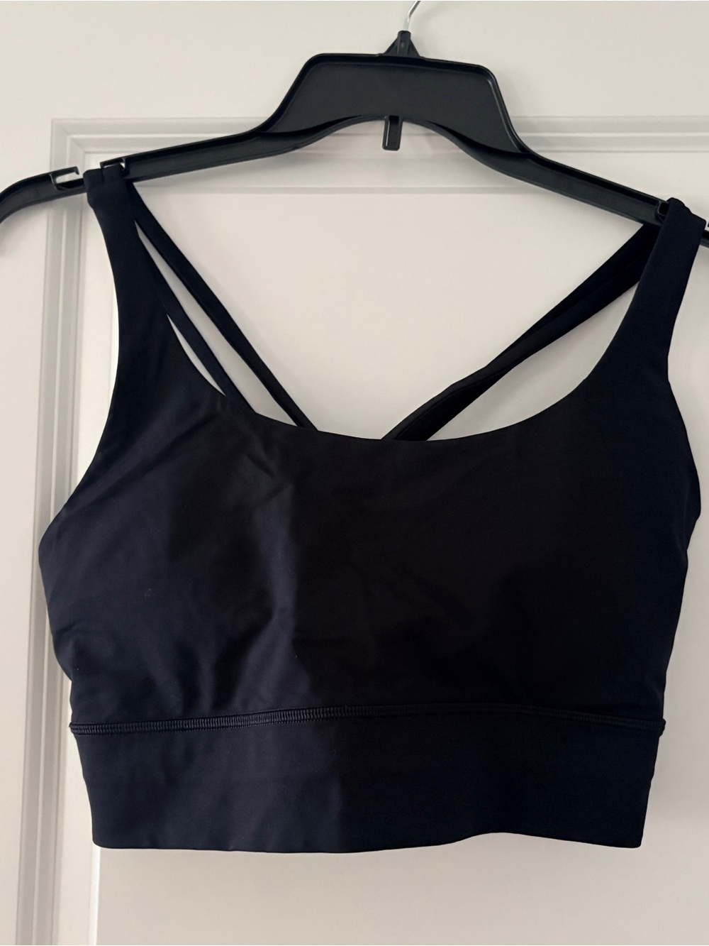 lululemon Energy Longline Sports Bra in Black
